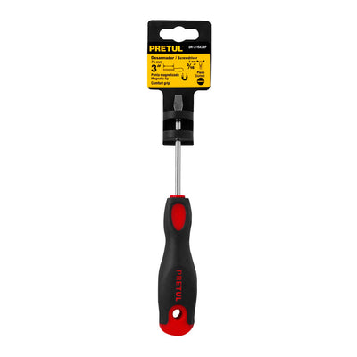 Desarmador Plano Pretul 3/16 x 3" Mango Comfort Grip