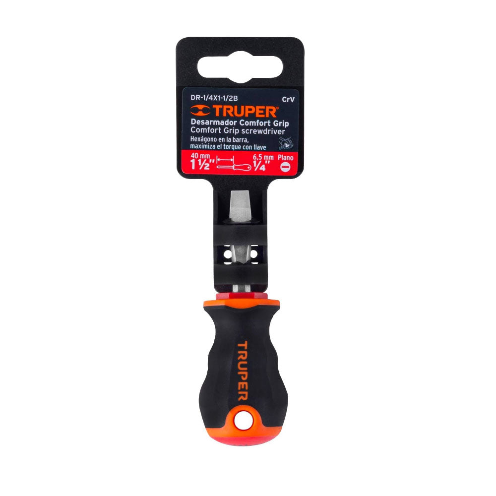 Desarmador Plano Truper 1/4" x 1-1/2"