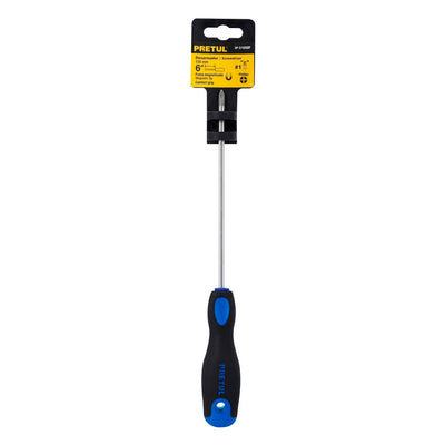 Desarmador  Pretul  3/16" x 6" Mango Comfort Grip Punta de Cruz