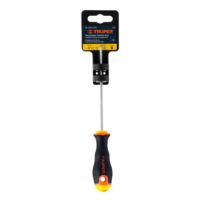 Desarmador Truper Cabinet 1/8" x 4-1/2" Mango Comfort Grip