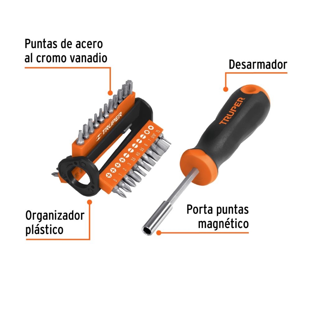 Desarmador Truper Con 33 puntas