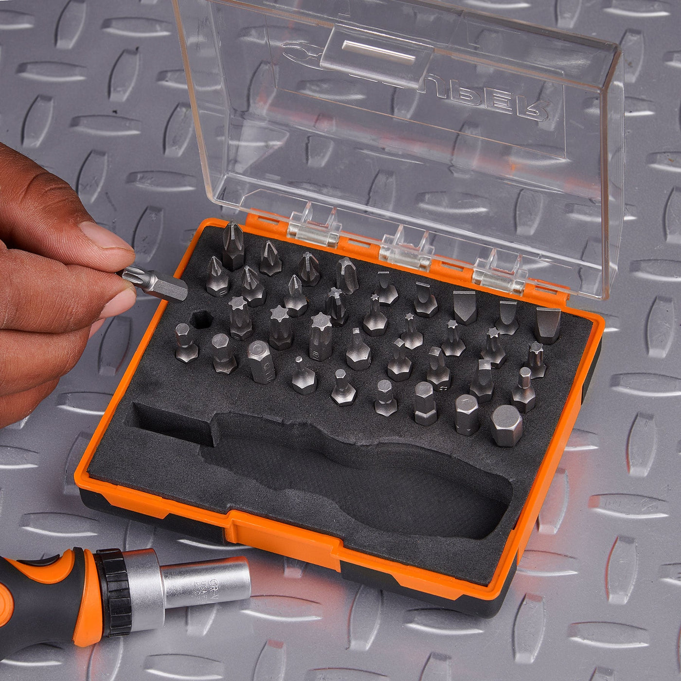 Desarmador Truper Tipo Trompo 36 Puntas con Matraca