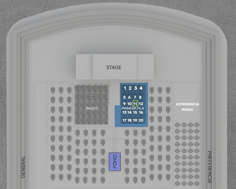 Sector PRIMERA FILA x2 - Entradas para Christian Nodal