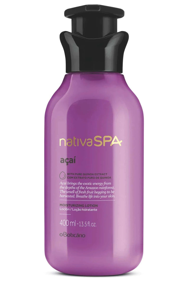 Loción Hidratante Corporal O Boticario Acai Nativa SPA 400ml