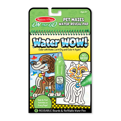 Bloc Revelador "Water Wow" para colorear con agua - Mascotas