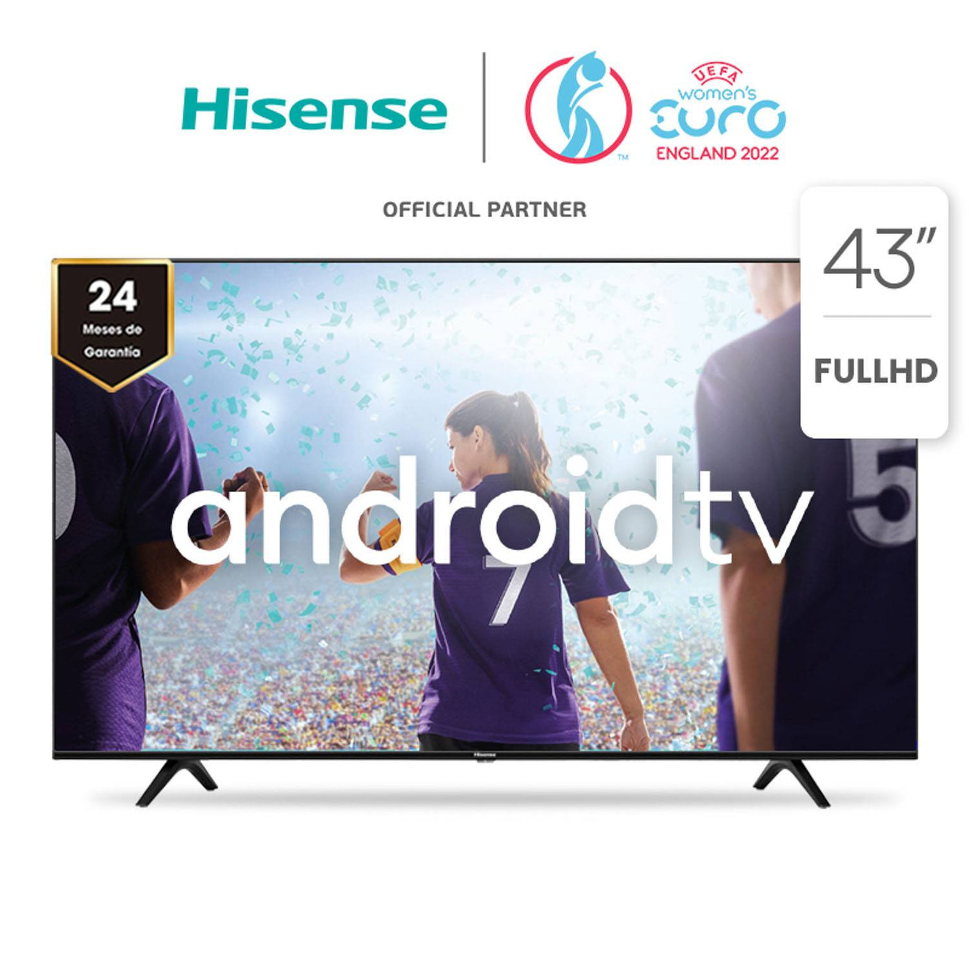 Televisor Hisense 43 Resolución Ultra HD Android Compatible Con Alexa