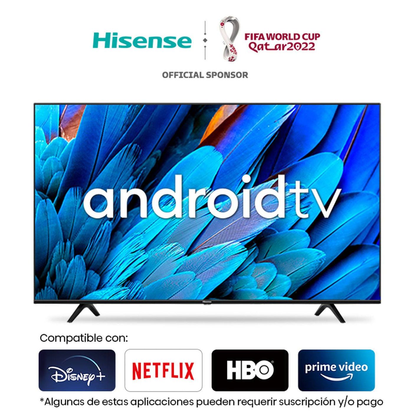 Televisor Hisense 43 Resolución Ultra HD Android Compatible Con Alexa