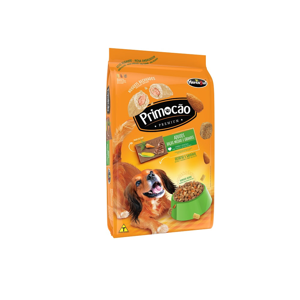 Balanceado Primocao Premium Adulto Razas Medianas Y Grandes, Carne Y Vegetales 3kg