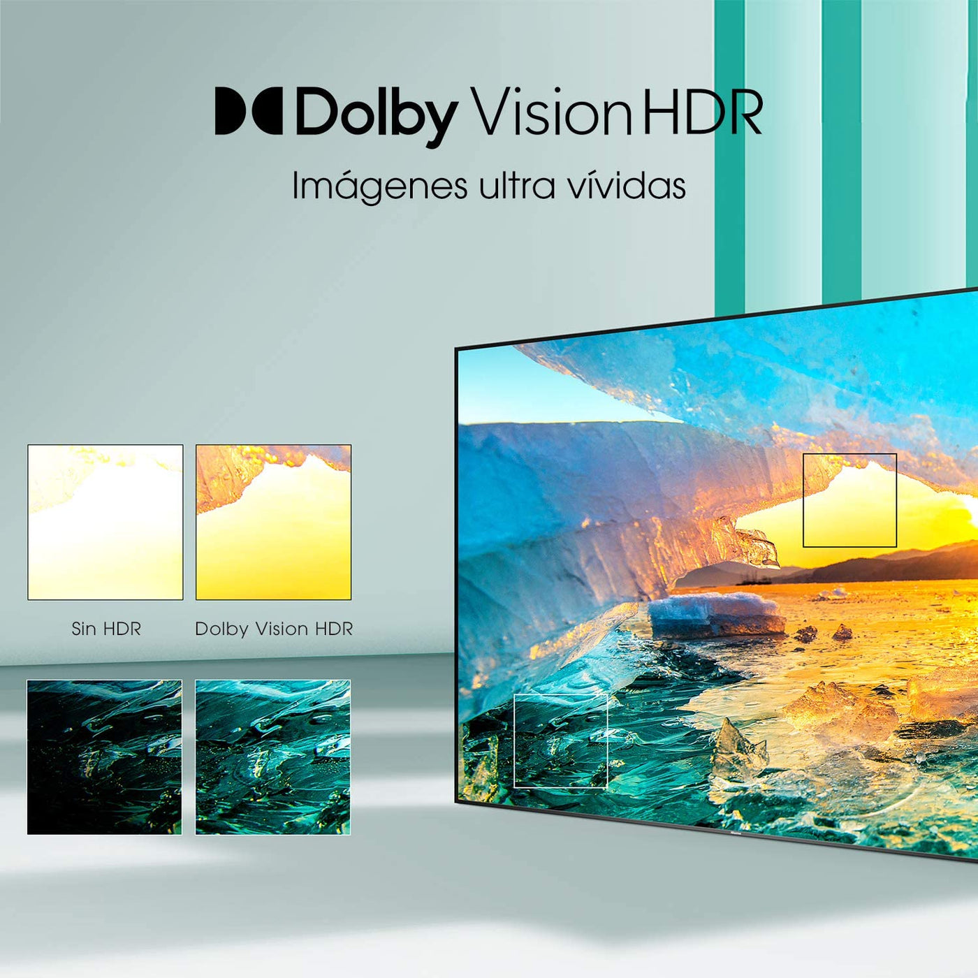 Televisor Hisense Smart 70 Resolución 4K Ultra HD Con Android Compatible Con Alexa