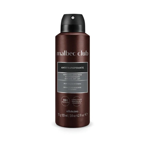 Desodorante para Varón O Boticario Antitranspirante Aerosol Malbec Club 75g