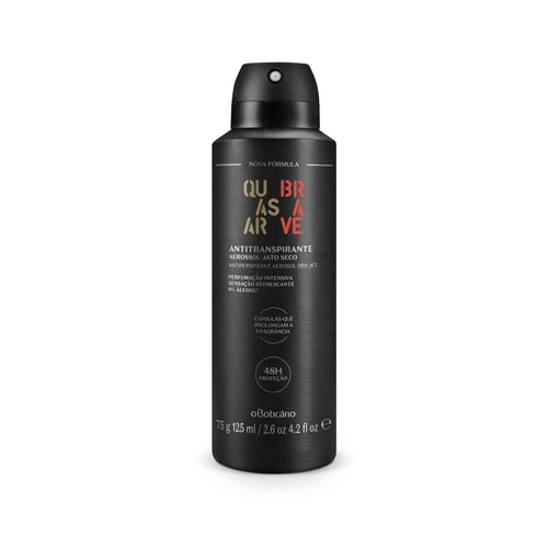 Desodorante para Varón O Boticario - Antitranspirante Aerosol Quasar Brave, 125ml