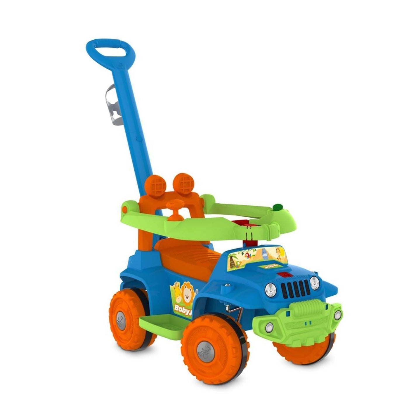 Baby Jeep Paseo y Andador Azul