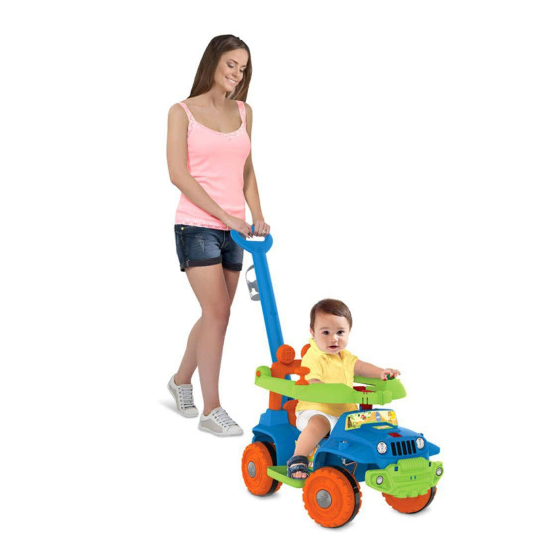 Baby Jeep Paseo y Andador Azul