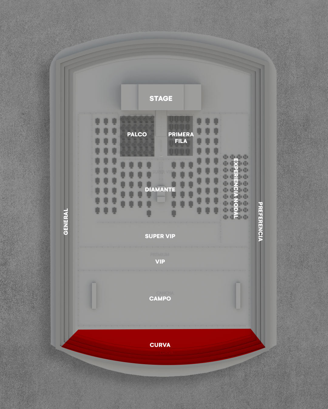 PREVENTA: Sector CURVA - Entrada para Christian Nodal