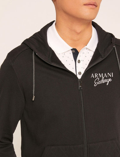 Sudadera con Capucha y Cremallera Armani Exchange para Varón