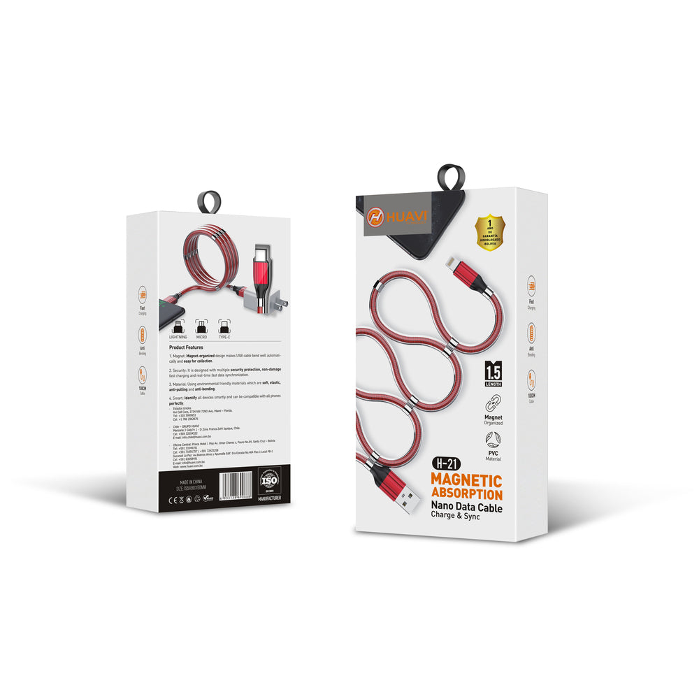 Cable de Datos Huavi H-21 I5 Iphone