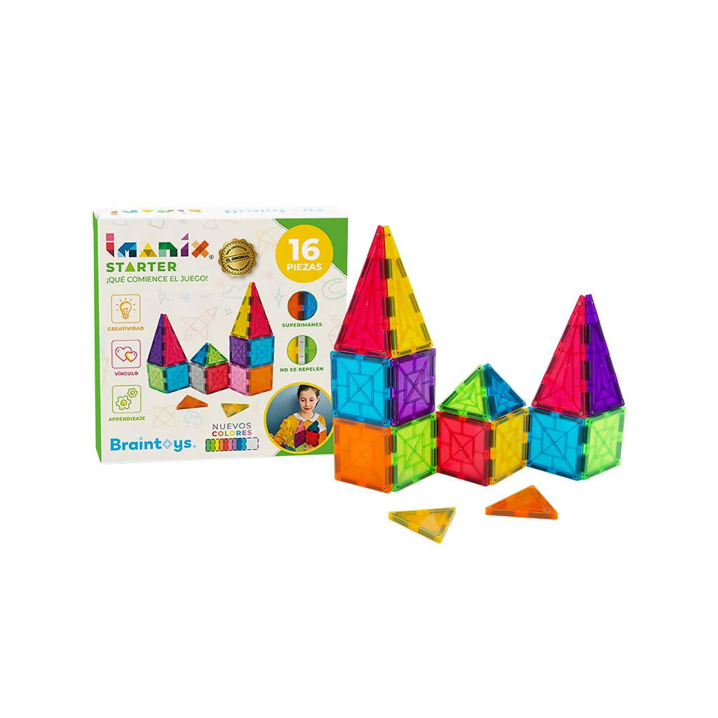 Juego de Construcción Starter Imanix - Braintoys De 16 Piezas