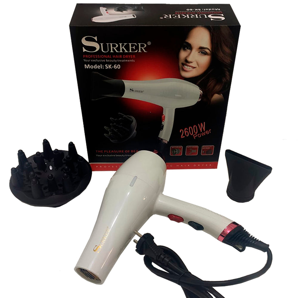 Secadora De Cabello Surker Blanca Sk60