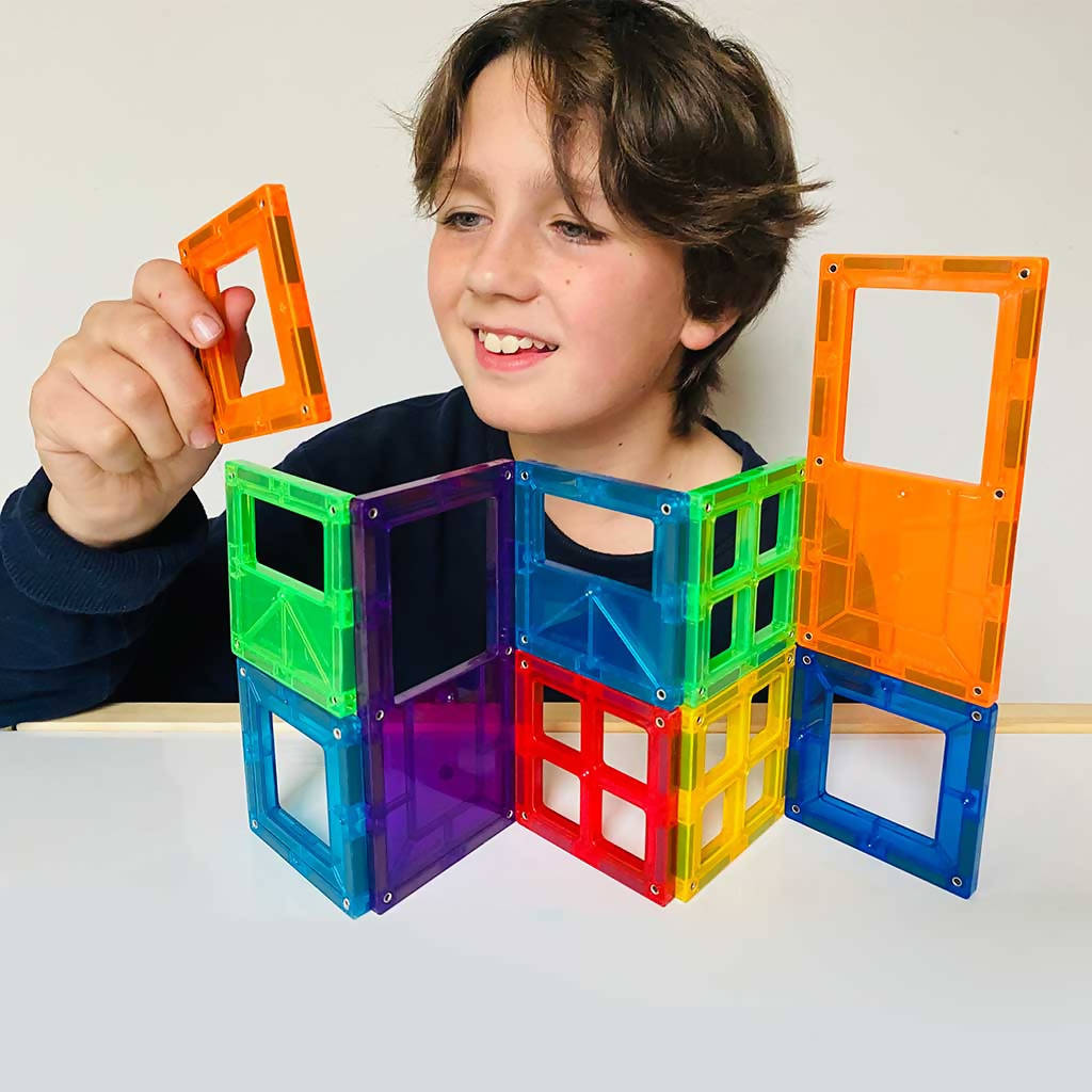 Juegos de Construcción Puertas y Ventanas Imanix - BrainToys De 16 Piezas