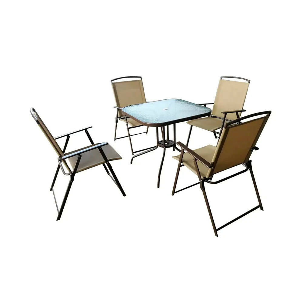 Juego de Comedor Impulse Jardín 4 Puestos Café