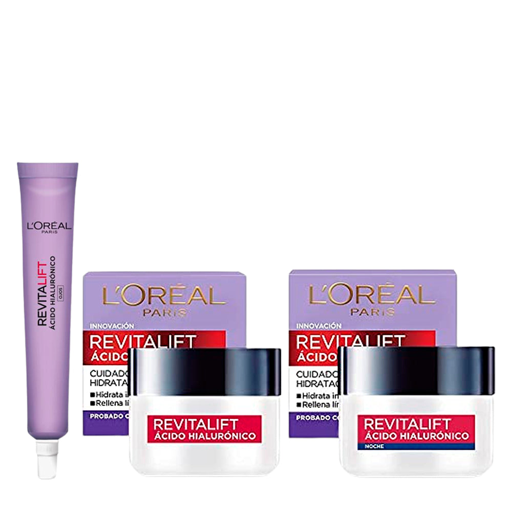 Kit Facial L´oreal - Acido Hialurónico Revitalift
