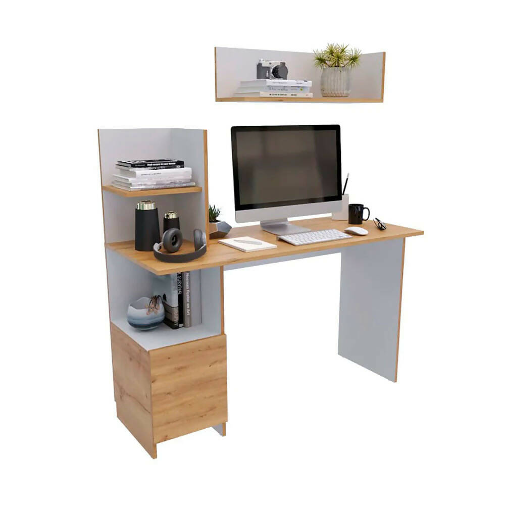 Set Escritorio Maderkit Librero y Repisa Duna Galicia