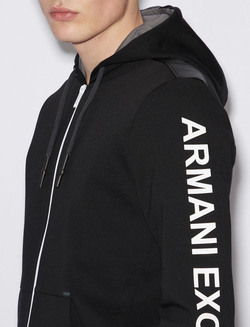Sudadera con Capucha en Contraste Armani Exchange para Varón