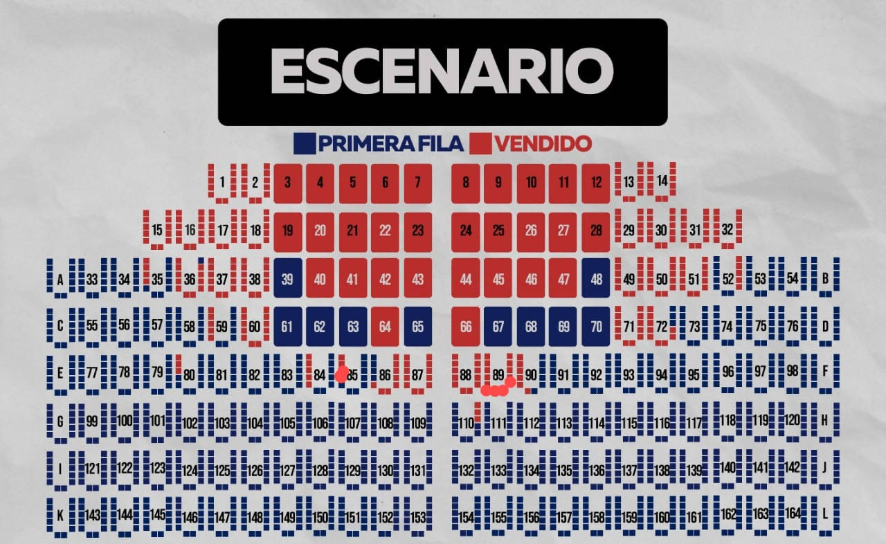 Pre Venta -Entrada Concierto Marco Antonio Solis - Sector Primera Fila - Fila J