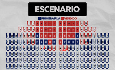 Pre Venta -Entrada Concierto Marco Antonio Solis - Sector Primera Fila - Fila J