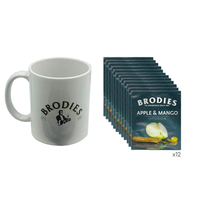 Taza Brodies + 12 Sobres de Té