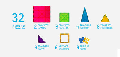 Juego de Construcción Estándar Imanix - Braintoys De 32 Piezas