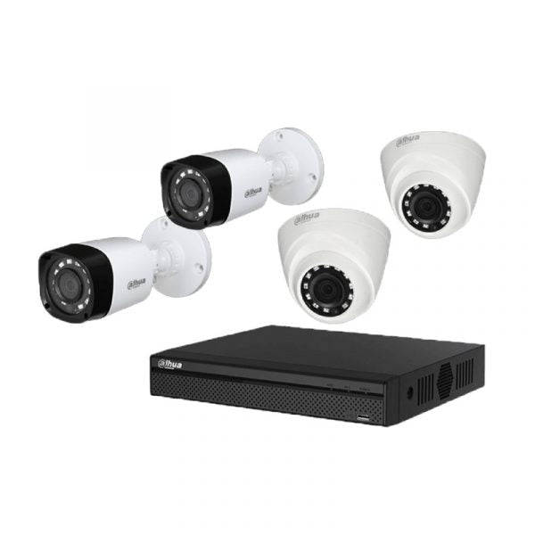 Kit de 4 Camaras de Seguridad HD Dahua