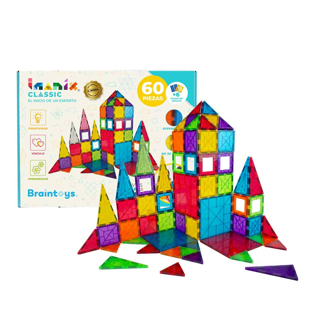 Juego de Construcción Classics Imanix - Braintoys De 60 Piezas