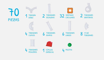 Tobogán Imanix - Braintoys De 70 Piezas