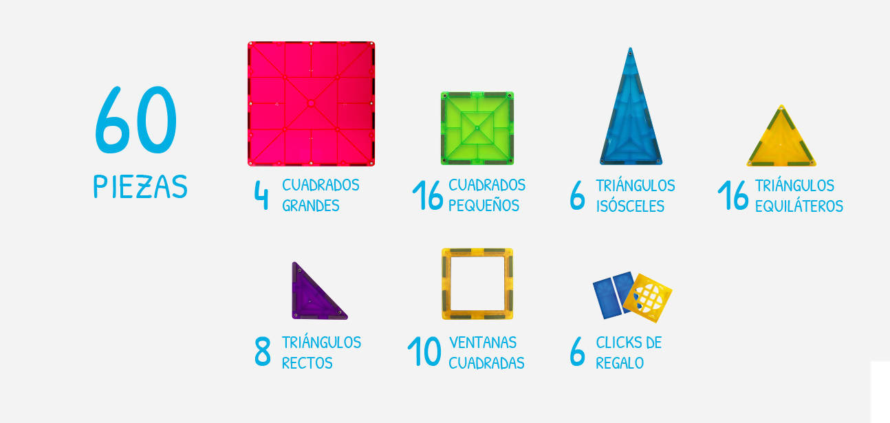 Juego de Construcción Classics Imanix - Braintoys De 60 Piezas